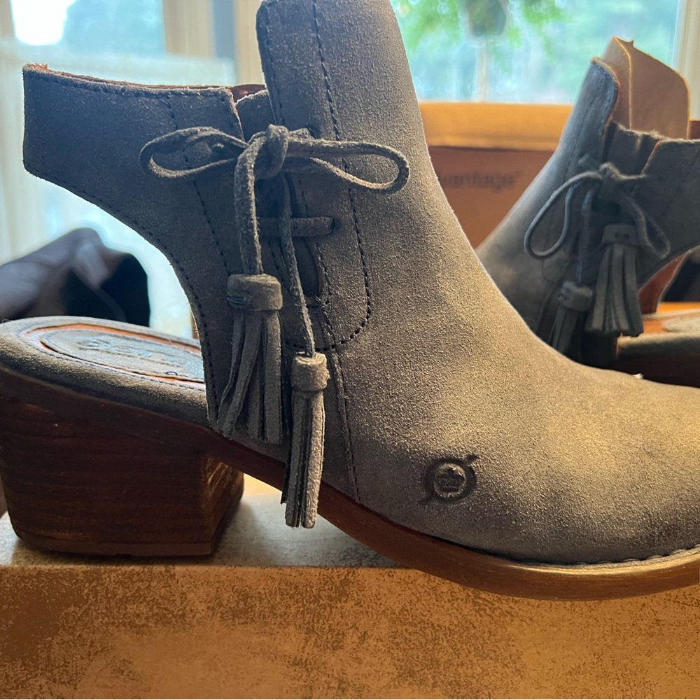 Born Women's blue suede Ankle Boots